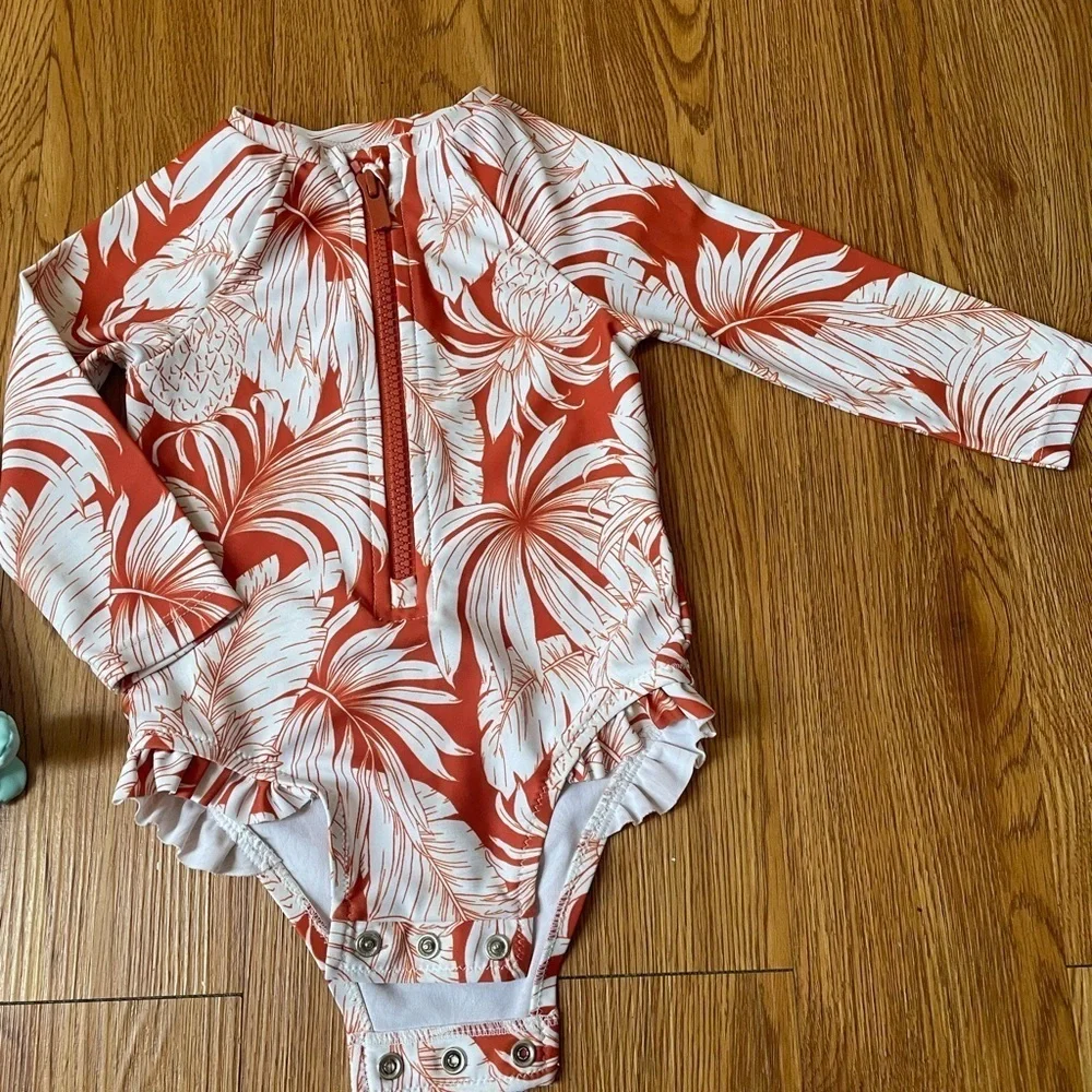 Tropical Print Baby Swimsuit bundle of 2
